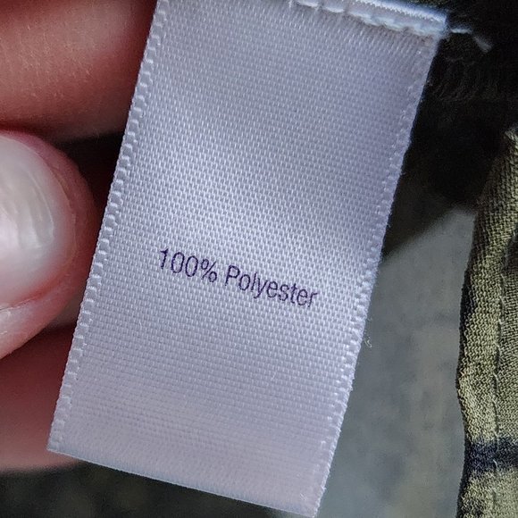 Jennifer Lopez Green/Black Reptile Print Ruffled Blouse Size Small - Picture 8 of 14